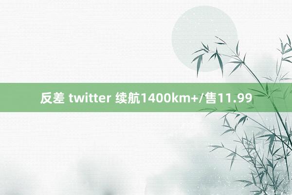 反差 twitter 续航1400km+/售11.99