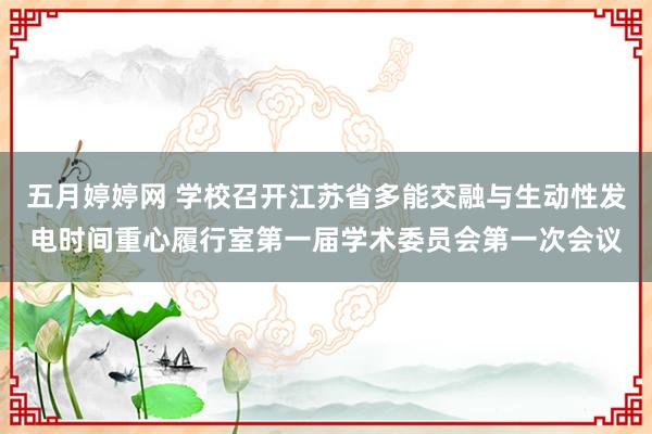 五月婷婷网 学校召开江苏省多能交融与生动性发电时间重心履行室第一届学术委员会第一次会议