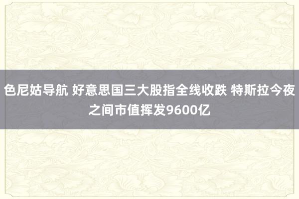 色尼姑导航 好意思国三大股指全线收跌 特斯拉今夜之间市值挥发9600亿